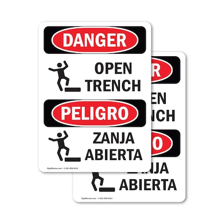 Signmission 18 in Height, 12 in Width, Vinyl Decal, Rectangle OS-2PACK-DS-D-1218-VS-1509
